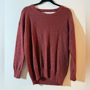 American Eagle Outfitters Burgundy Crew Neck Sweater